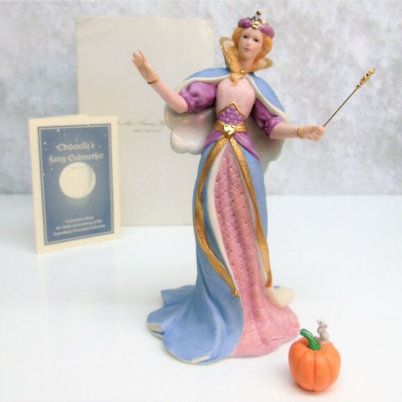 LENOX Princesses Cinderella's FAIRY GODMOTHER Pumpkin Limited Edition 3189 + COA - Picture 6 of 11